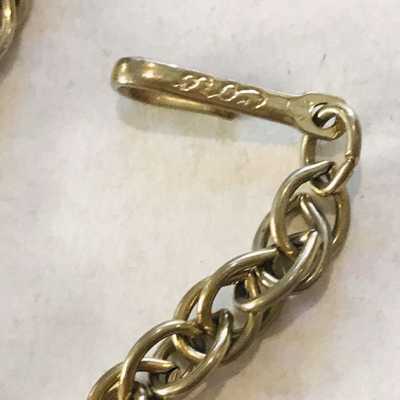 Vintage Coro Gold Tone Open Link Rope Chain Necklace 24" Long Signed - Picture 3 of 7